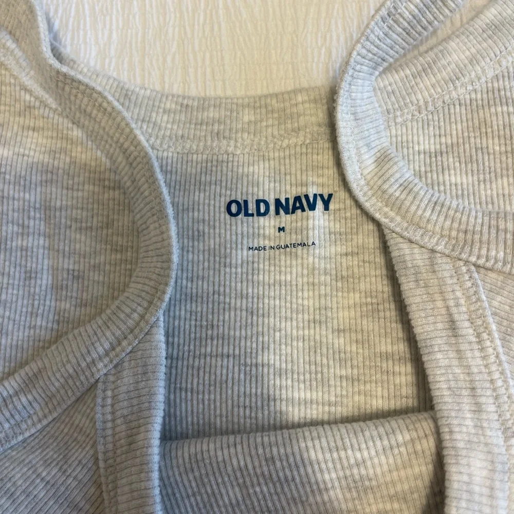 Gray Ribbed Tank Top - Picture 2 of 2